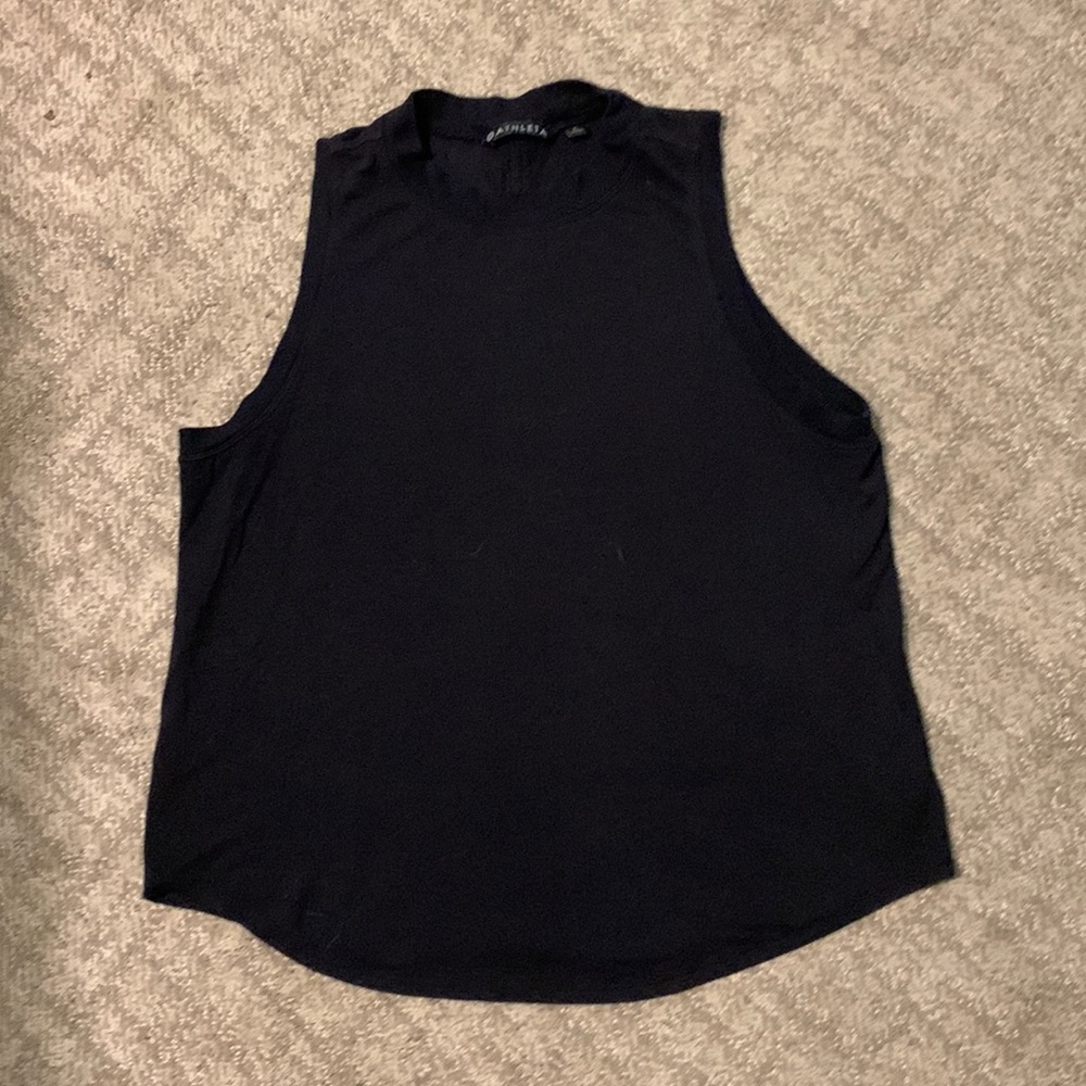 Athleta - gently worn Black sleeveless top- size large
